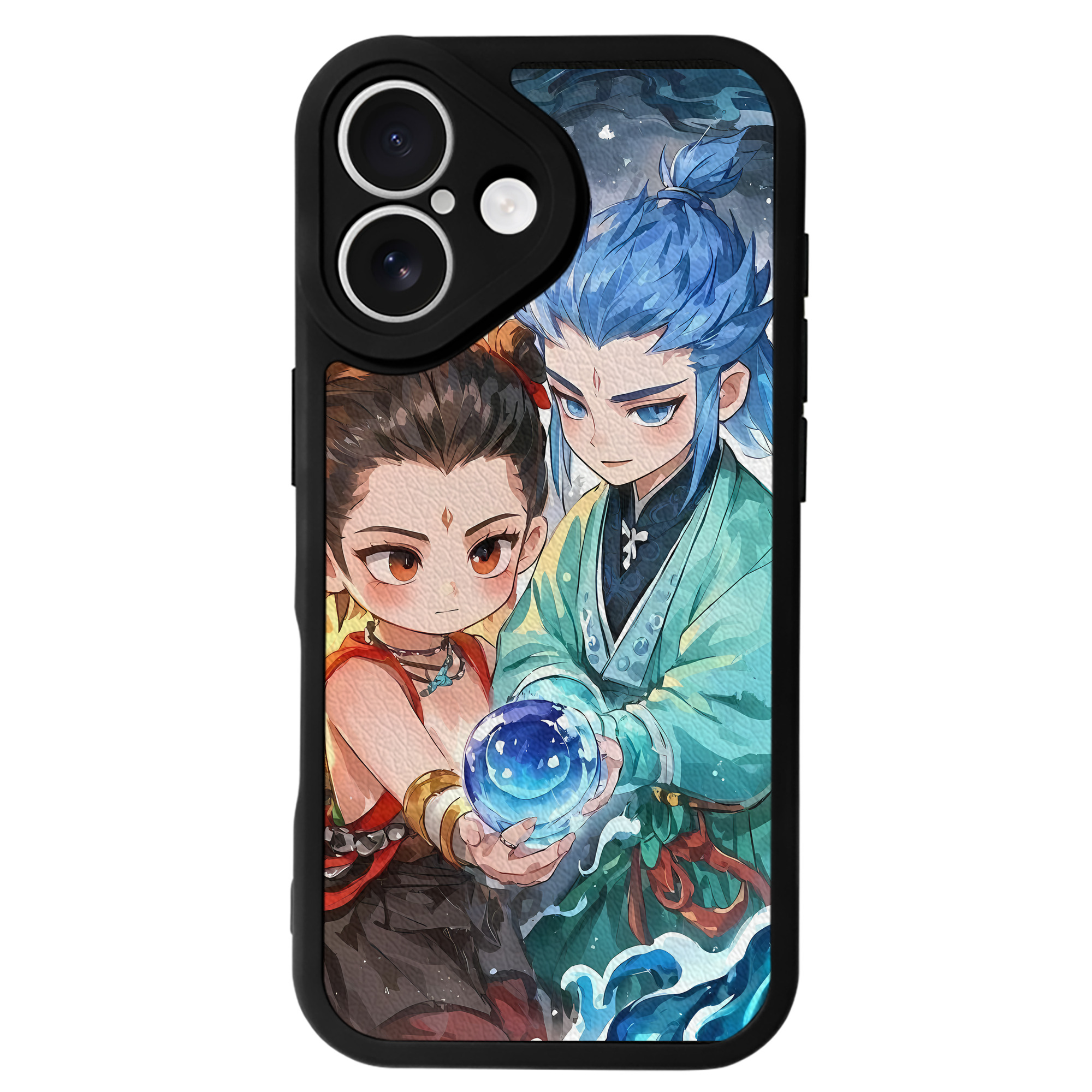 （画像用） Ne Zha 2 ナタ 魔童の大暴れ 【iPhone 16シリーズ対応】シリコンスマホケース（レザー調） 材質：シリコン